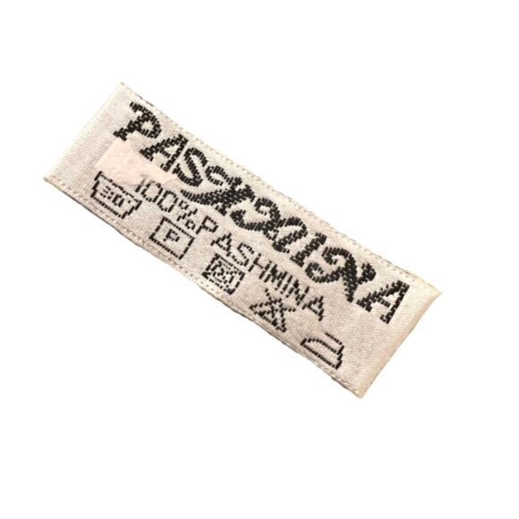 Pashmina Paisley Scarf Shawl Wrap Neutrals Fringe BOHO Preppy Coastal 26 x 74" - Picture 6 of 6